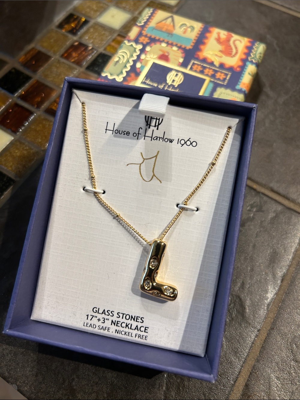 House of Harlow L pendant necklace